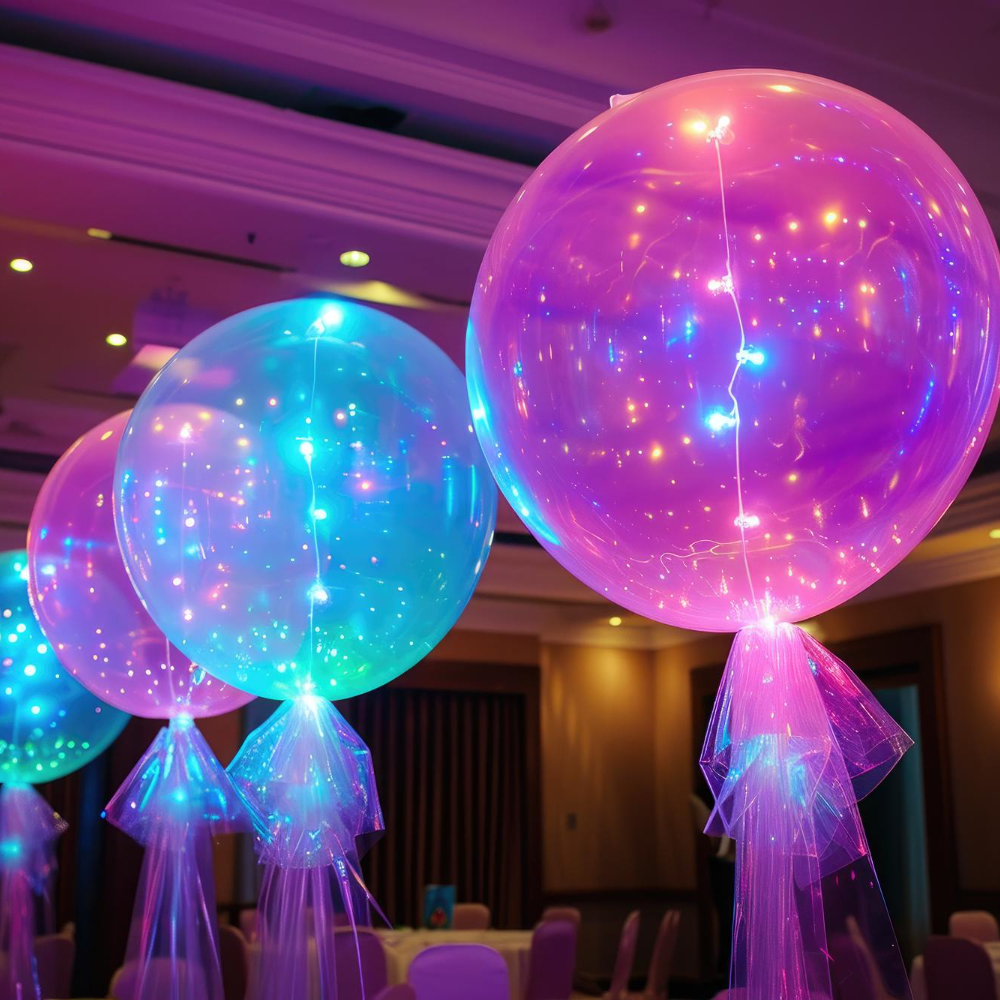 Dekoracje balonowe - balony LED